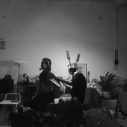 Session in progress at the studio
